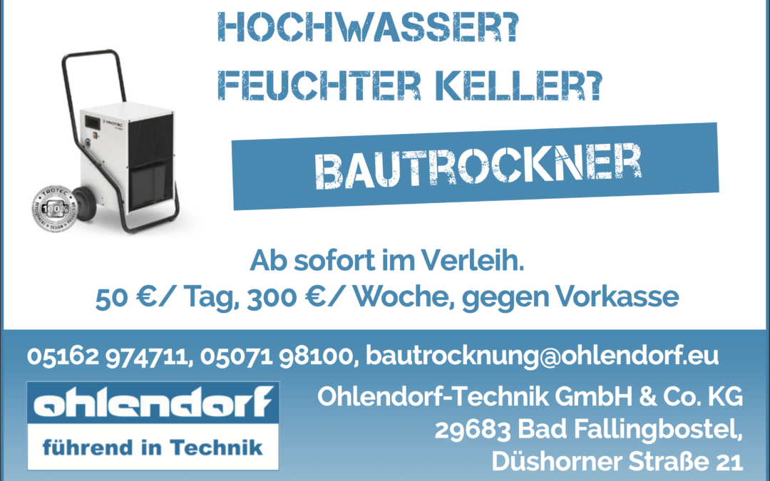 Hochwasser? Feuchter Keller? – Wir haben die Lösung!